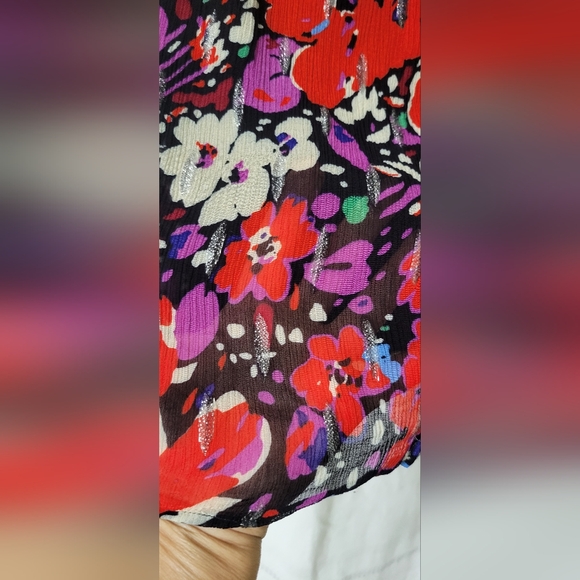 J. CREW Smocked popover  Floral Blouse  Size Small EUC - Picture 15 of 16